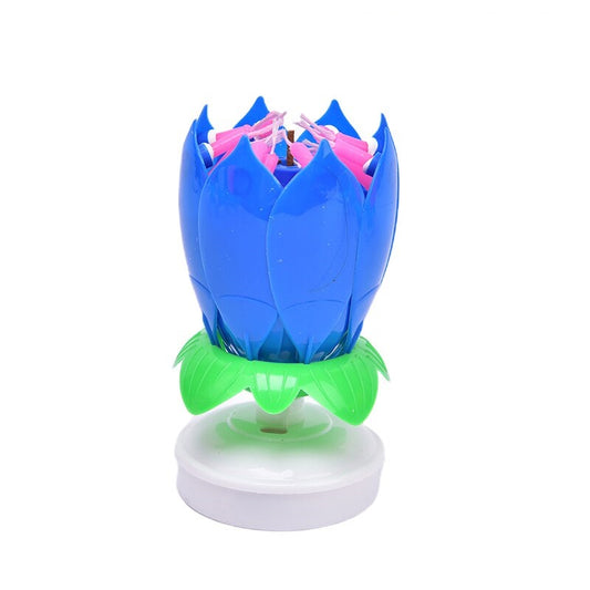 Lotus fontein voor verjaardagstaarten | Set van 2 kleuren