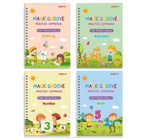 Calligraphy book™ | Eerste kennismaking met schrijven | Set van 4