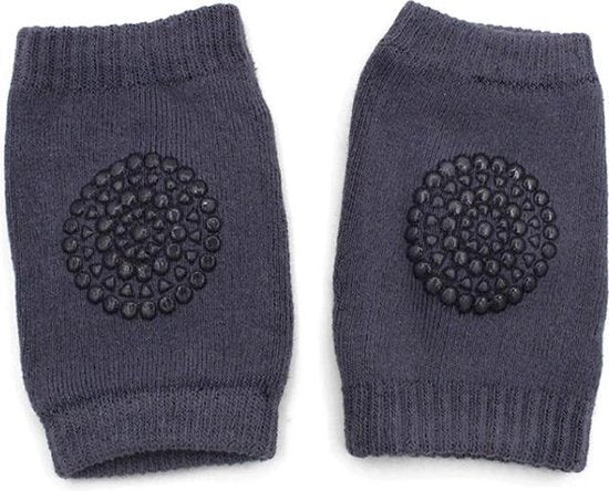 Baby kniebeschermers | Donkergrijs | Set 2 stuks
