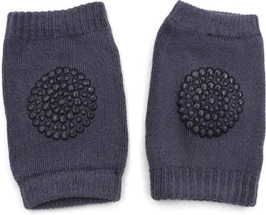 Baby kniebeschermers | Donkergrijs | Set 2 stuks