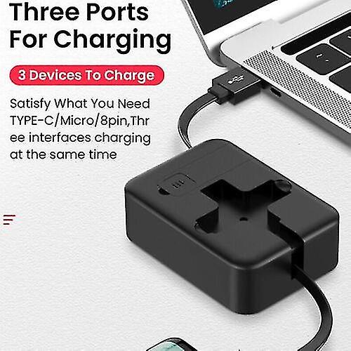 DockyPro™ | Drie in één oplaadkabel + telefoonhouder