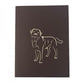 labrador 3D kaart bruin