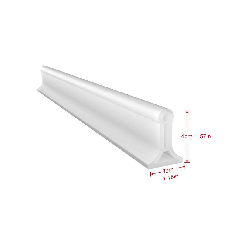 KeepDry™ | Siliconen water strip | 2 meter lang | 4 cm hoog