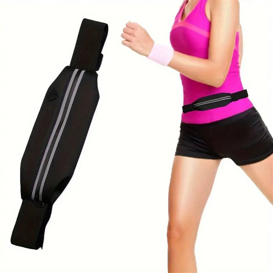 Slimwaist hardloopriem met 2 zakken