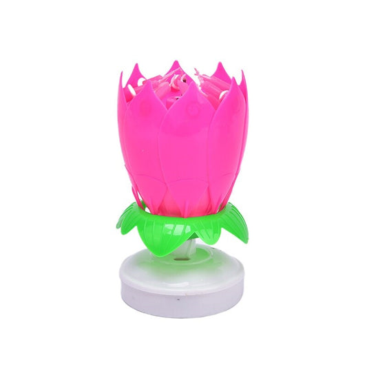 Lotus fontein voor verjaardagstaarten | Set van 2 kleuren