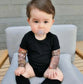 Baby tattoo sleeve romper