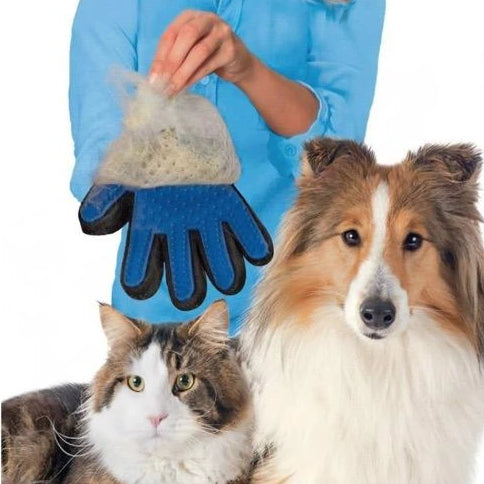 Huisdieren borstelhandschoenen set 'Diamond Touch'