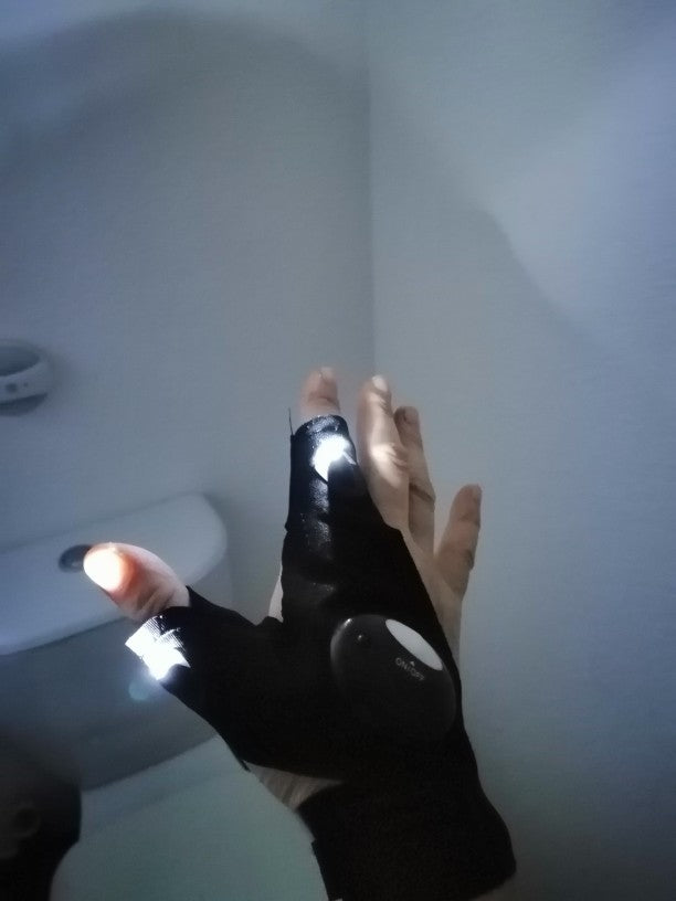 LED-handschoen met waterdichte verlichting | Rechterhand